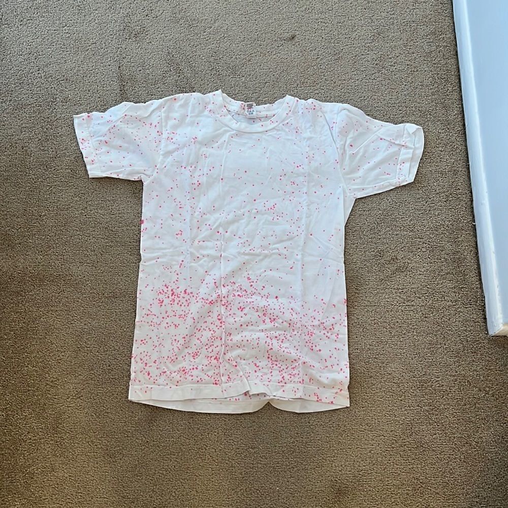 American Apparel 2001 Paint splatter tee small